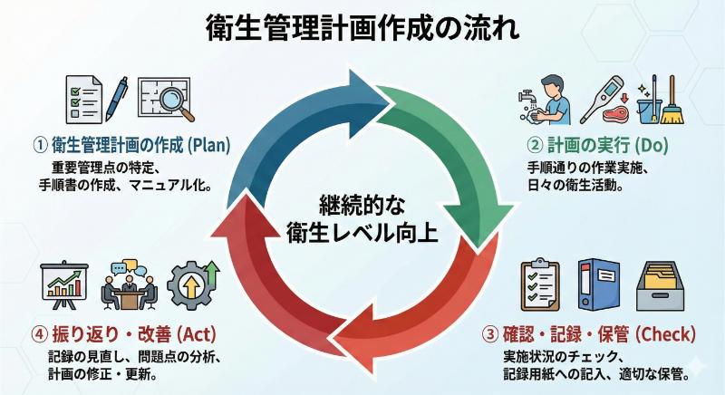 衛生管理計画作成の流れ